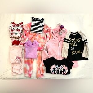 Girl’s 2T Bundle - Tops, PJs, Jacket, Sweatsuit